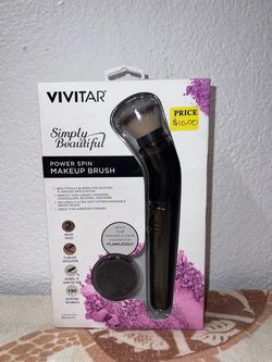 Vivitar Simply Beautiful Power Spin Makeup Brush 2 Heads 190 RPM New Sealed