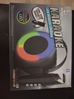 Bass Jaxx LED Karaoke Wireless Bluetooth Speaker