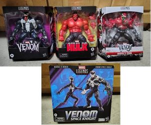 NEW: Marvel Legends Venom, Space Knight & Mania, Toxin & Red Hulk Lot Set