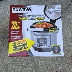 New Nuwave Digital Pressure Cooker 6 Qt Capacity Unused 
