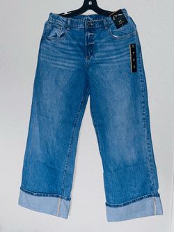 Art Class Wide Leg Cuffed Jeans Size 16