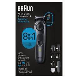 Braun All-In-One Style Kit Series 5 5471, 8-In-1 Trimmer For Men With Beard Trimmer, Body Trimmer For Manscaping, Hair Clippers & More, Ultra-Sharp Bl