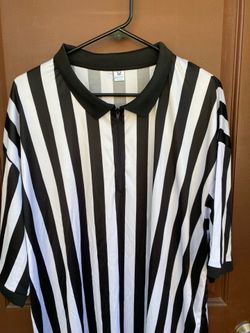 Referee Striped Black and White Shirt XXL