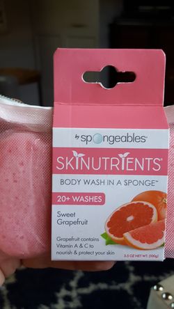Skin Nutrients sponge Body Wash, new