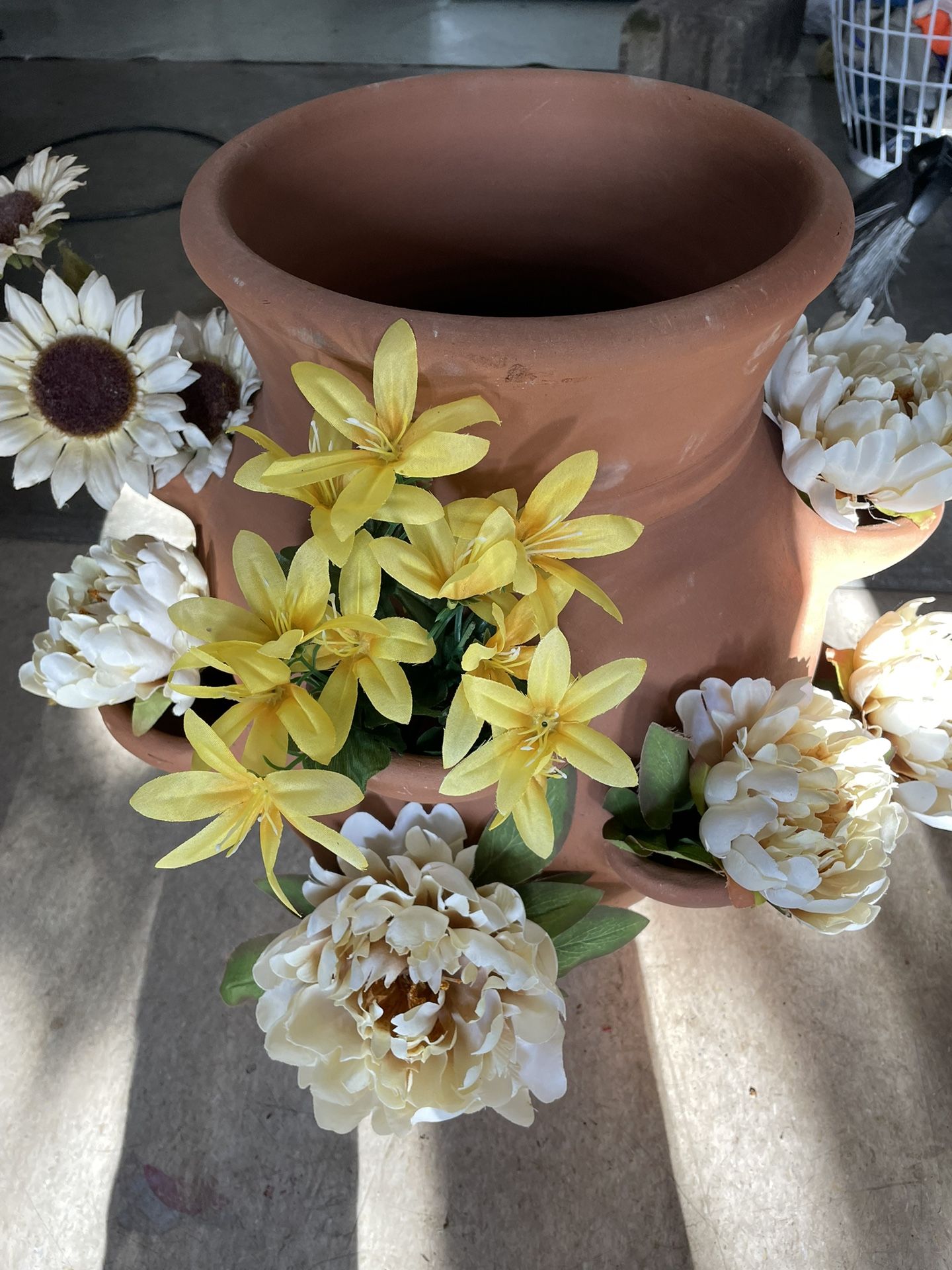 Planter Beautiful Big Terracota With Several Spaces (12) To Plant Whatever You decide. 50.  OBO