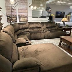 Reclining Sectional In Stock For Immediate Delivery 