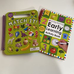 2 Priddy Learning Dry Erase Early Learning Books
