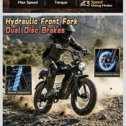HLOIE Electric Mountain Bike for Adults 1500W Peak 20"×4.0" Inch Fat Tire All-Terrain E-Bike 70 Miles 33 MPH Electric Dirt Bike - 48V18AH Battery Test