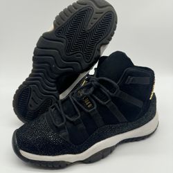 Nike Air Jordan XI 11 Heiress GS Black/Gold (852625-030) Youth 5Y | 6.5 Women’s