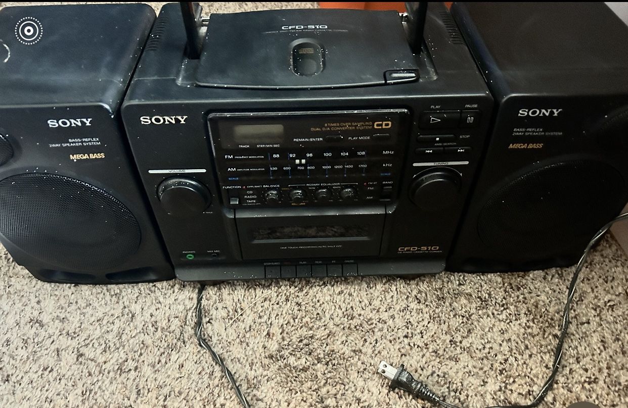 Sony CFD-510 Boombox Mega Bass Radio