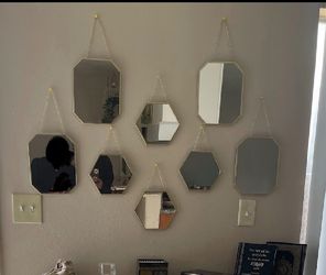 IKEA Geometric Wall Mirrors – Set of 7