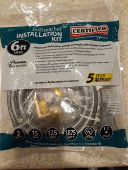 Dishwasher installation kit