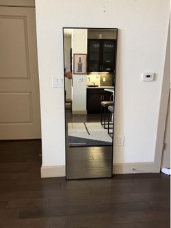 65” Full-Length Mirror w/ Black Metal Frame — LIKE NEW Condition