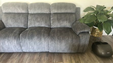 Gray electric recliner sofa… 2 year used excellent condition