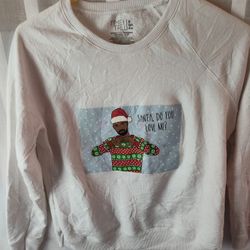 Santa Do You Love Me Ugly Christmas Sweater Size Small