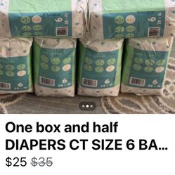 Diaper Size Six Box And A Half