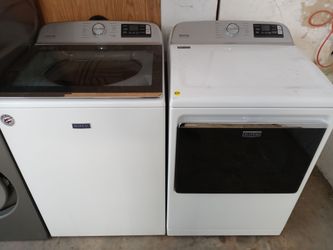 Maytag large capacity top load washer and dryer set - Free delivery