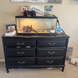 Black Dresser And Night Stand 