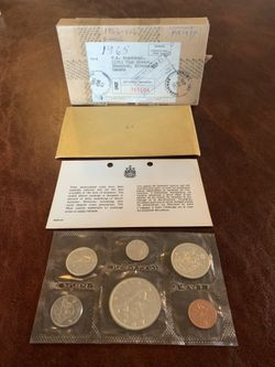 1965 Canadian Proof 6 coin set- the complete package!