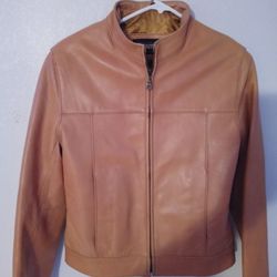 women. leather jacket. ...size M