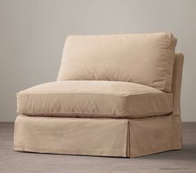 Restoration Hardware RH Grand-Scale Roll Arm Slipcovered Armless Chair