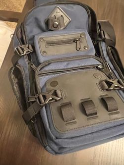 Black sling backpack