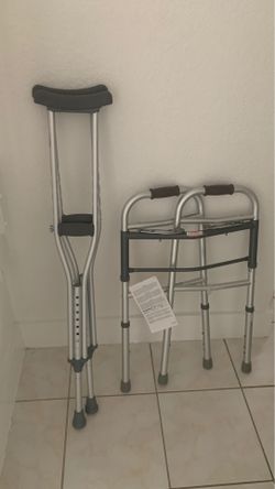 Walker  and crutches