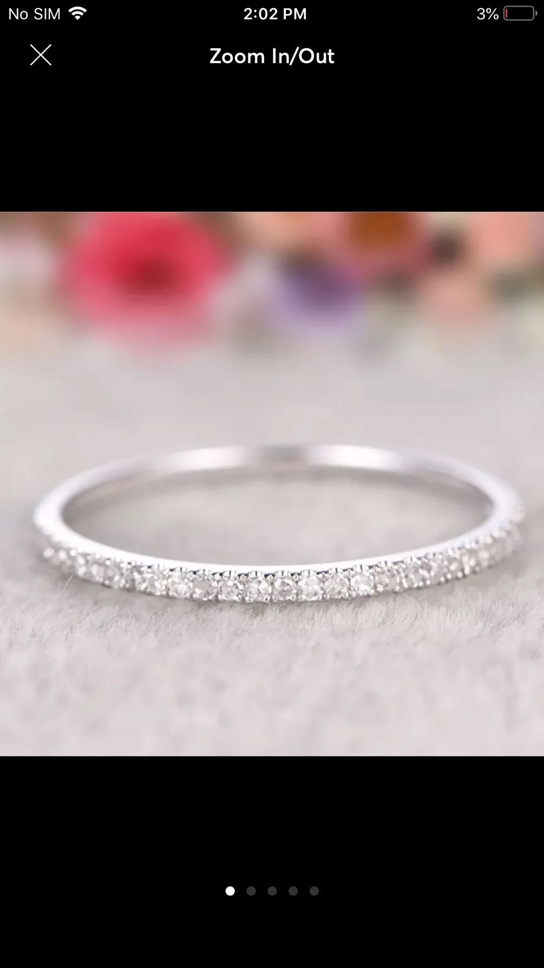 925 sterling silver plated band ring women’s jewelry