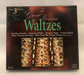 The Great Vienna Waltzes CD boxed set Mediphon three discs Strauss Waldteufel