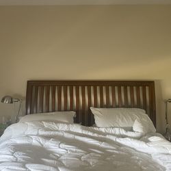 Queen Size Bed frame + headboard with Storage Drawers