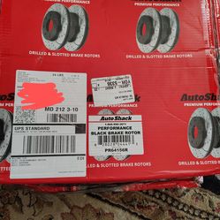 Brand new front slotted and drilled rotors. Ford edge or Lincoln mkx