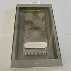 HEYDAY iPhone 12 mini case - Gold/clear