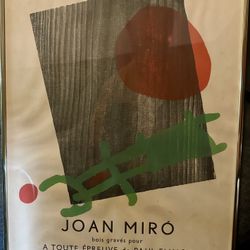Joan Miro – A Toute Epreuve – 1958 Exhibition Poster Print