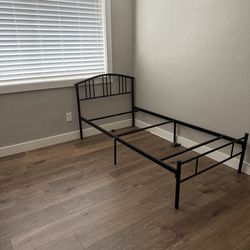Twin metal bed