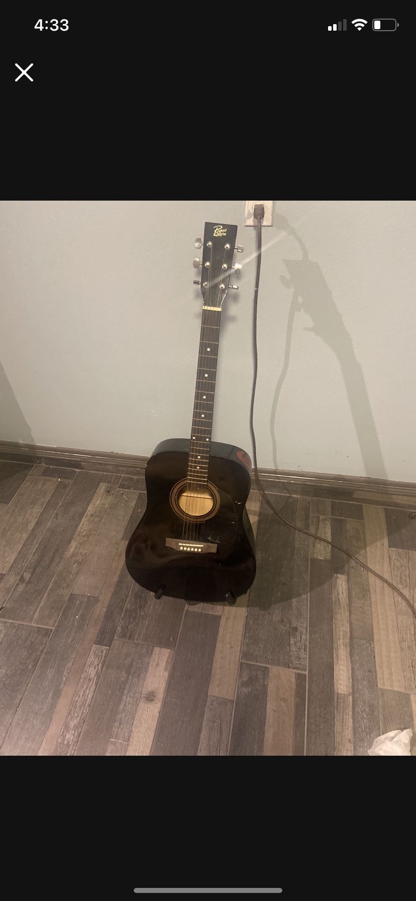 Acoustic Guitar With Stand