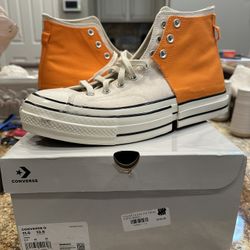 NWT DESIGNER FENG CHENG WANG HEAVY DOUBLE SOLE HIGHTOP CONVERSE SIZE 11.5