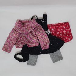 American Girl Doll Lot Ivy Ling Meet Shirt Grace Baking Apron Starry PJ Shorts