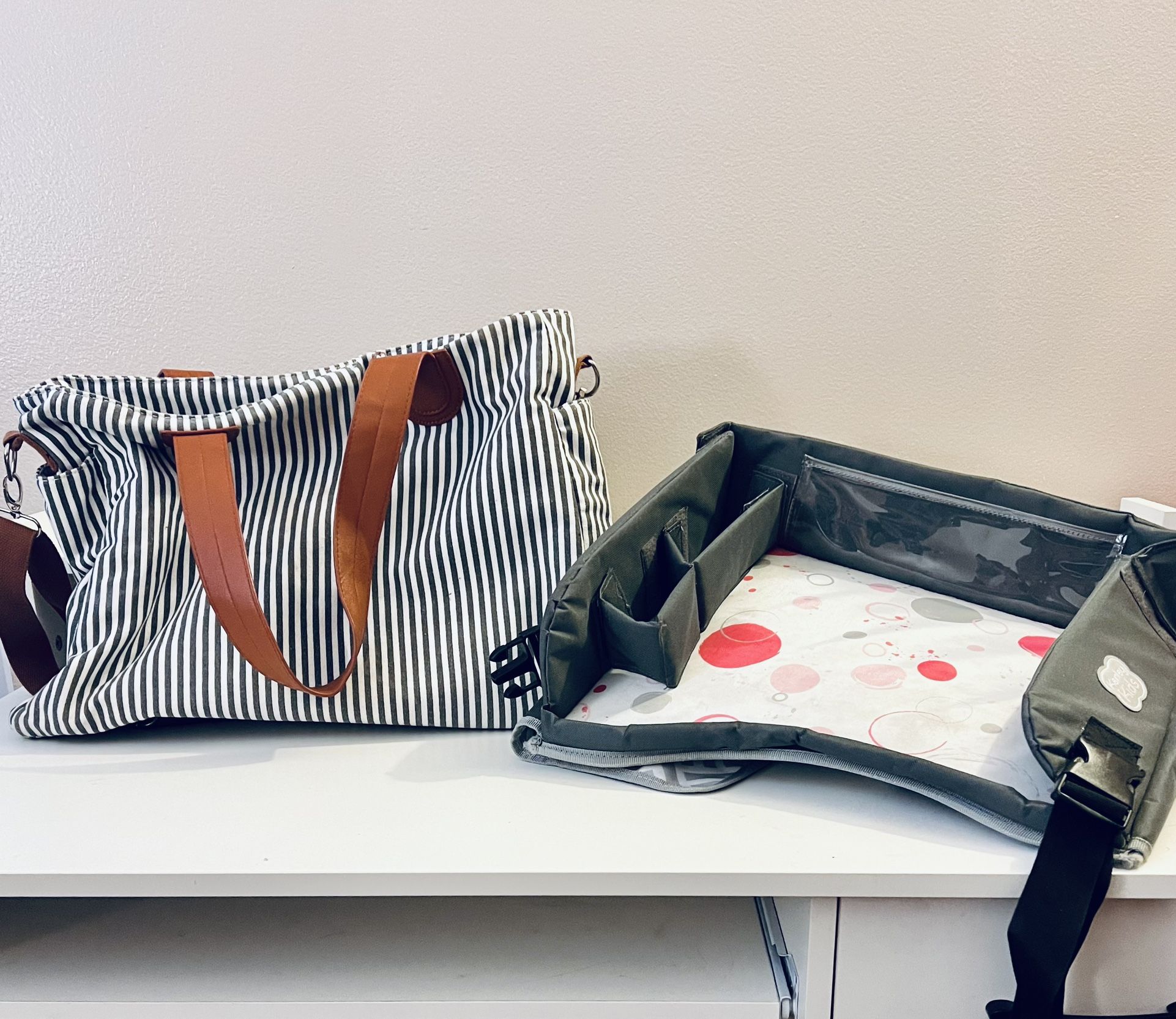 Diaper bag & Kids Travel Tray