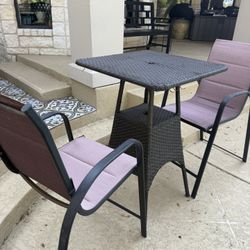 Tall Patio Furniture Set 