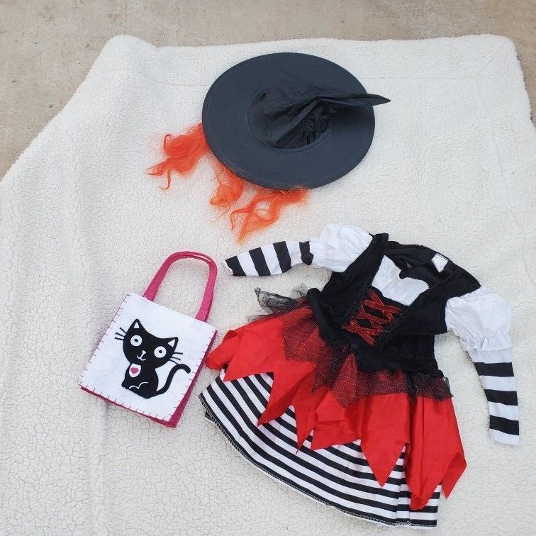 Toddler Girl Witch Constme Sz 2