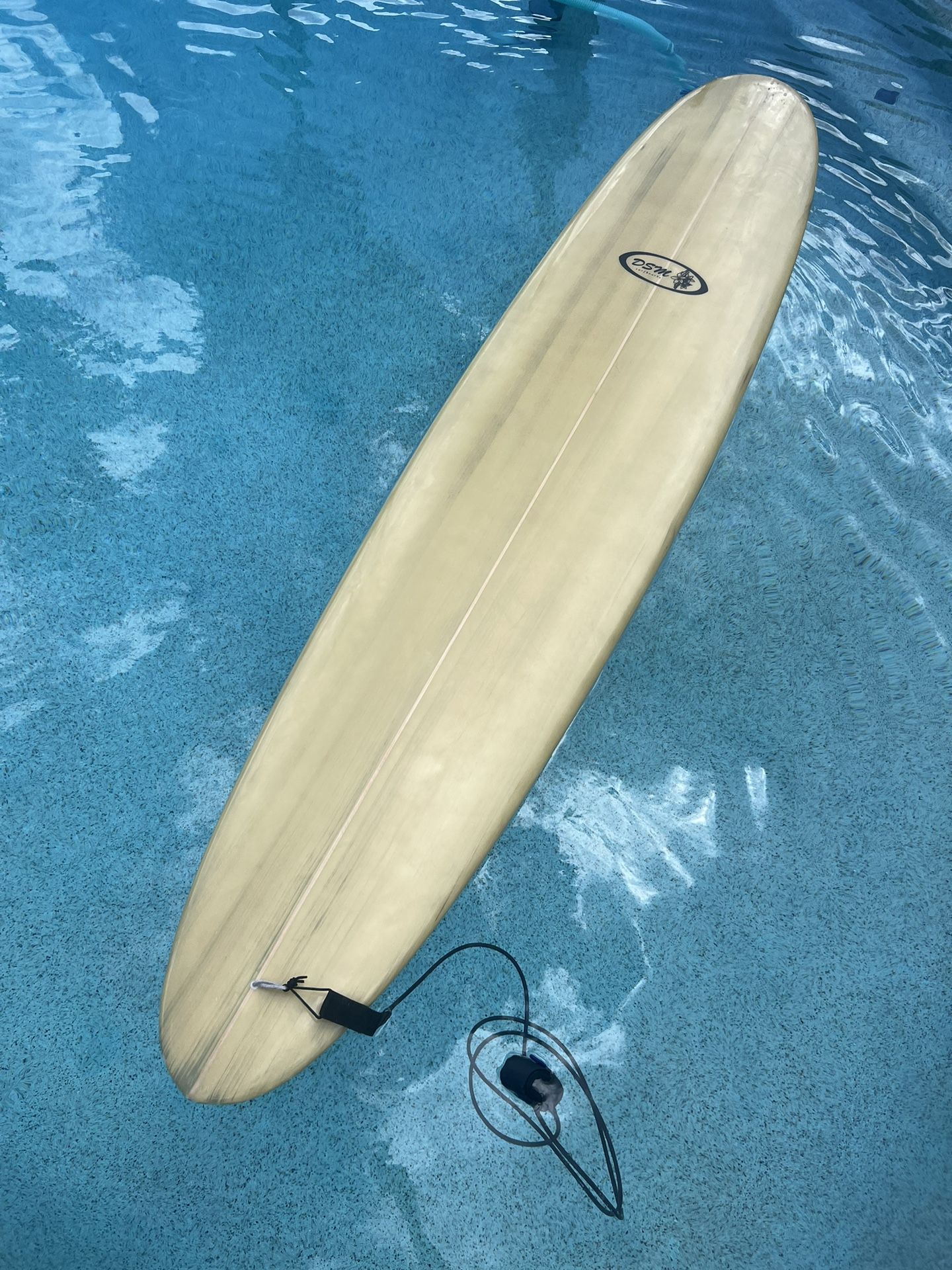 DSM Custom Shapes Longboard Surfboard 9’-2” Excellent Condition!
