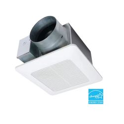 WhisperCeiling DC Fan with Pick-A-Flow Speed Selector 110/130 or 150 CFM and Flex-Z-Fast Installation Bracket 