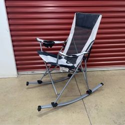 2 in 1 Mesh Rocking Camp Chair, Detachable Rocker
