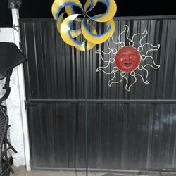 7ft. Steel Flower Wind Spinner