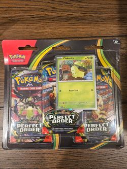 Pokémon Perfect Order  Blister Chikorita 3 Pack