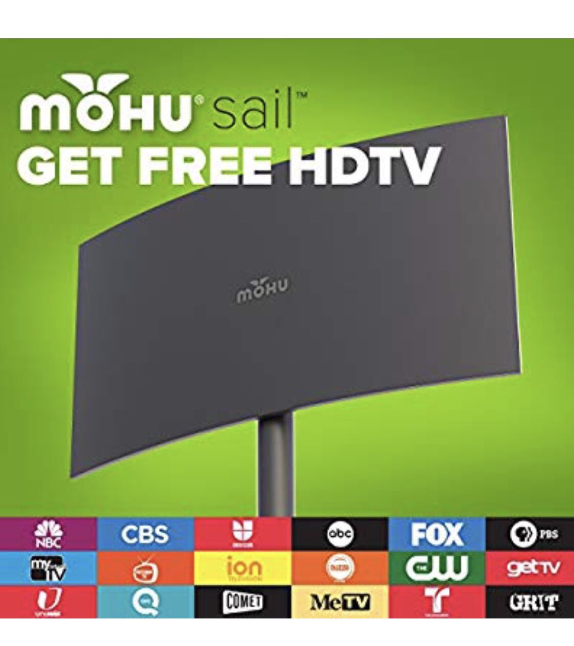 Mohu Sail Outdoor Antenna Multidirectional 75-Mile Range for Free TV (Open Box) ! Sells for $95 on amazon