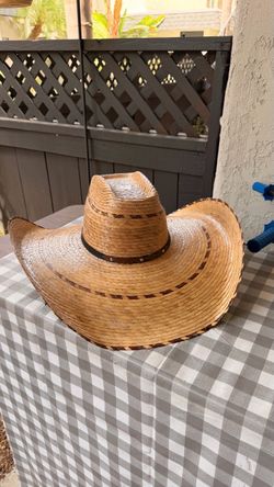 Oversized Wide Brim Straw Cowboy Hat