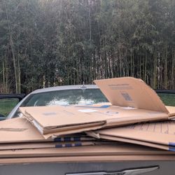 Big Moving Box And Paper Bundle 