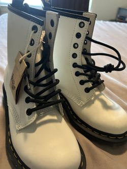 White Dr Marten Boots