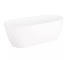 59" Ocala Solid Surface Freestanding Tub